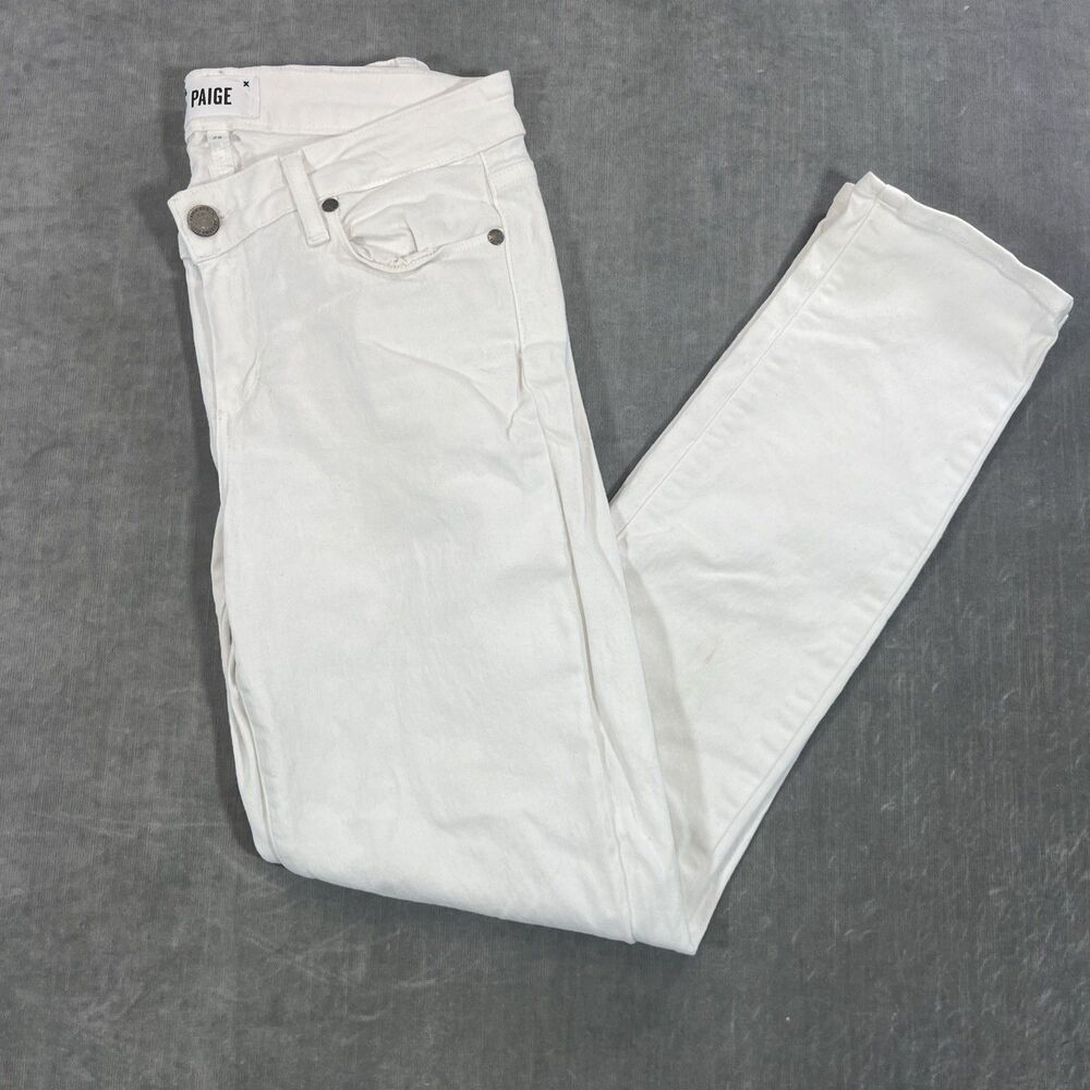 PAIGE‎ Women's Sz White Jeans 29 Kylie Denim Five-Pocket Low Rise Cropped
